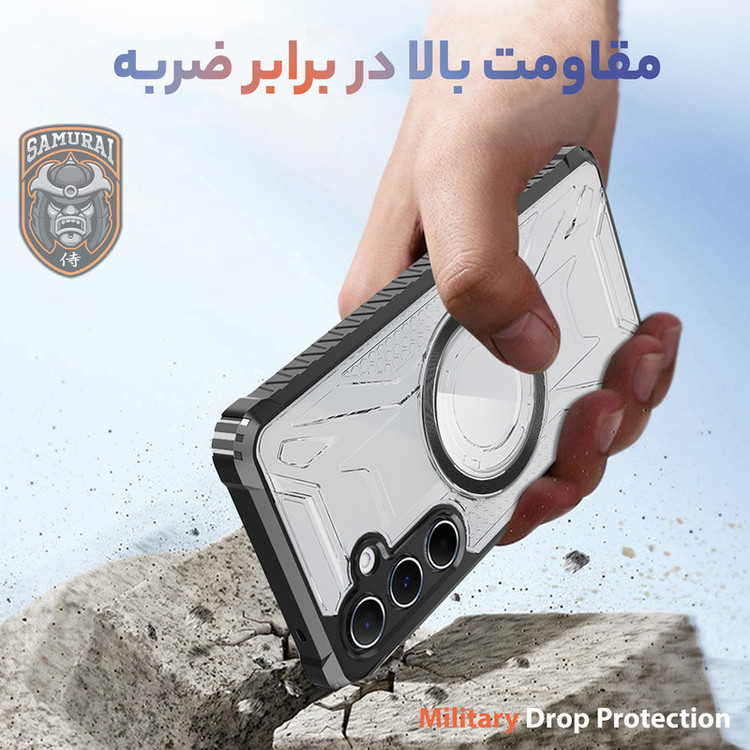 کاور سامورایی مدل Shocksafe مناسب برای گوشی موبایل سامسونگ Galaxy A16 4G / A16 5G