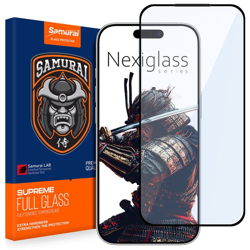 محافظ صفحه نمایش سامورایی مدل Nexiglass مناسب برای گوشی موبایل اپل iPhone 17