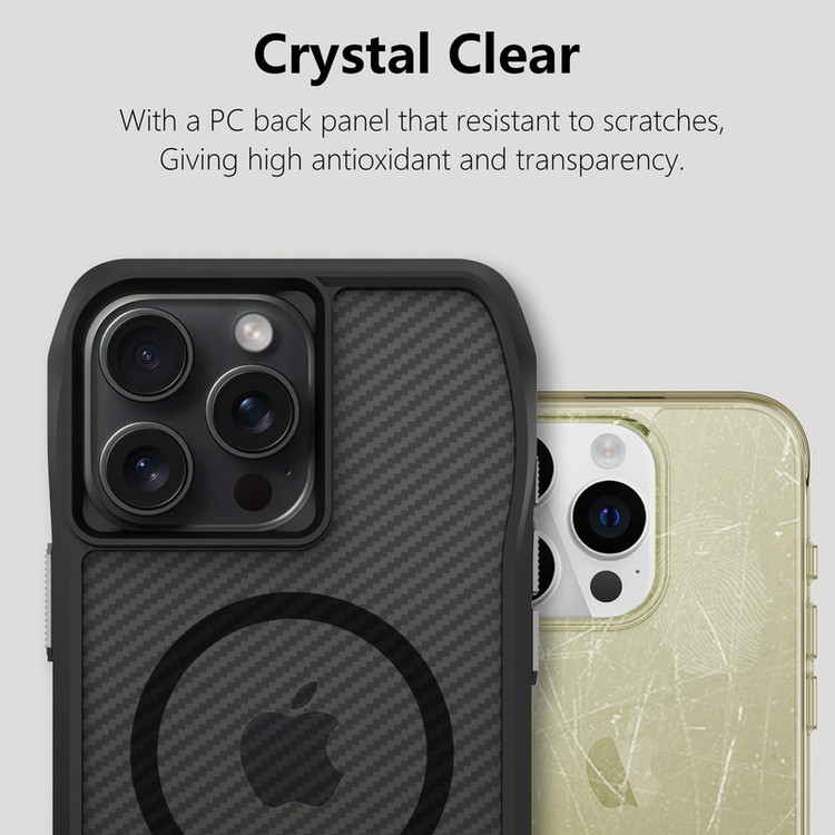 کاور سامورایی مدل Octagon Carbon مناسب برای گوشی موبایل اپل iPhone 16 Pro Max