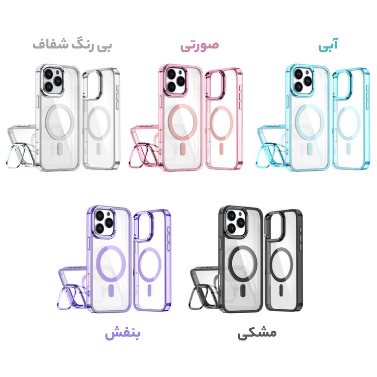 کاور سامورایی مدل Crystal Stand مناسب برای گوشی موبایل اپل iPhone 16 Pro