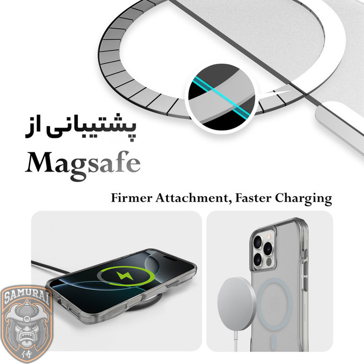 کاور سامورایی مدل Octagon Magsafe مناسب برای گوشی موبایل اپل iPhone 16 Pro