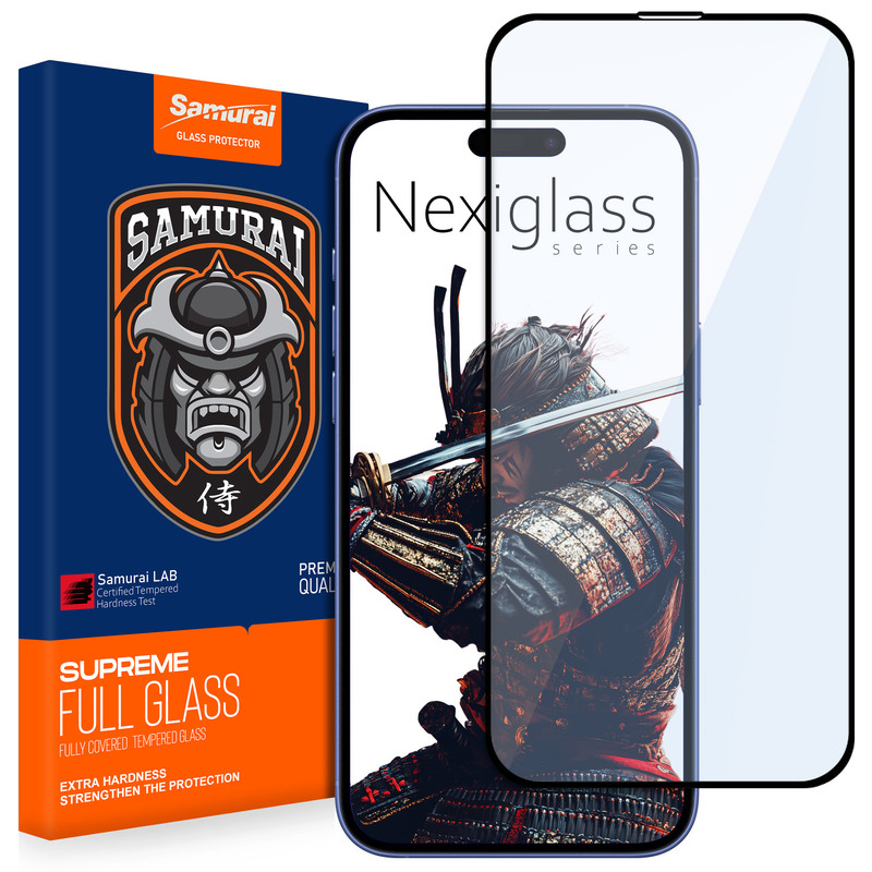 محافظ صفحه نمایش سامورایی مدل Nexiglass مناسب برای گوشی موبایل اپل iPhone 16