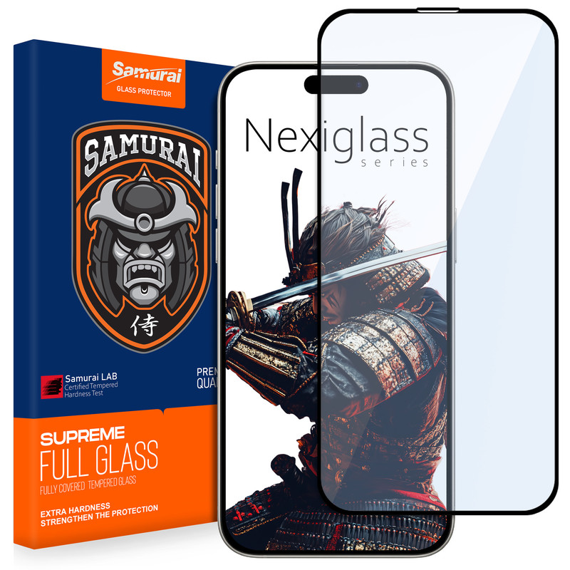 محافظ صفحه نمایش سامورایی مدل Nexiglass مناسب برای گوشی موبایل اپل iPhone 15 Pro Max