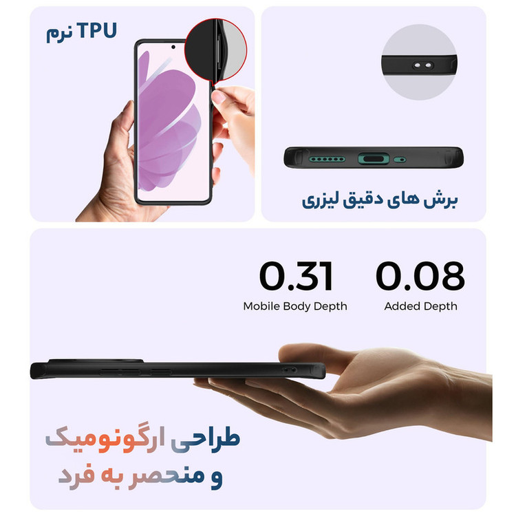کاور سامورایی مدل Specter مناسب برای گوشی موبایل شیائومی Redmi Note 14 Pro 5G