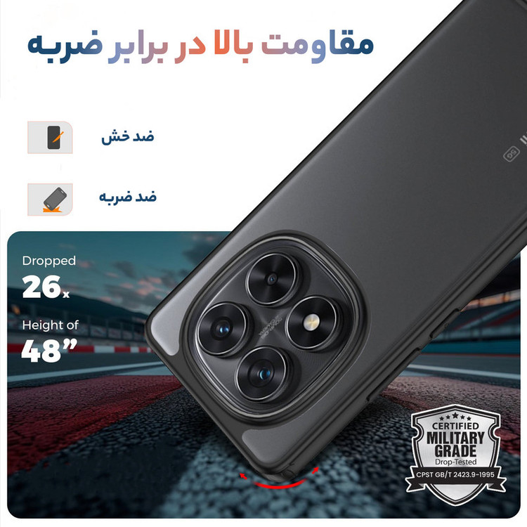 کاور سامورایی مدل Specter مناسب برای گوشی موبایل شیائومی Redmi Note 14 Pro Plus