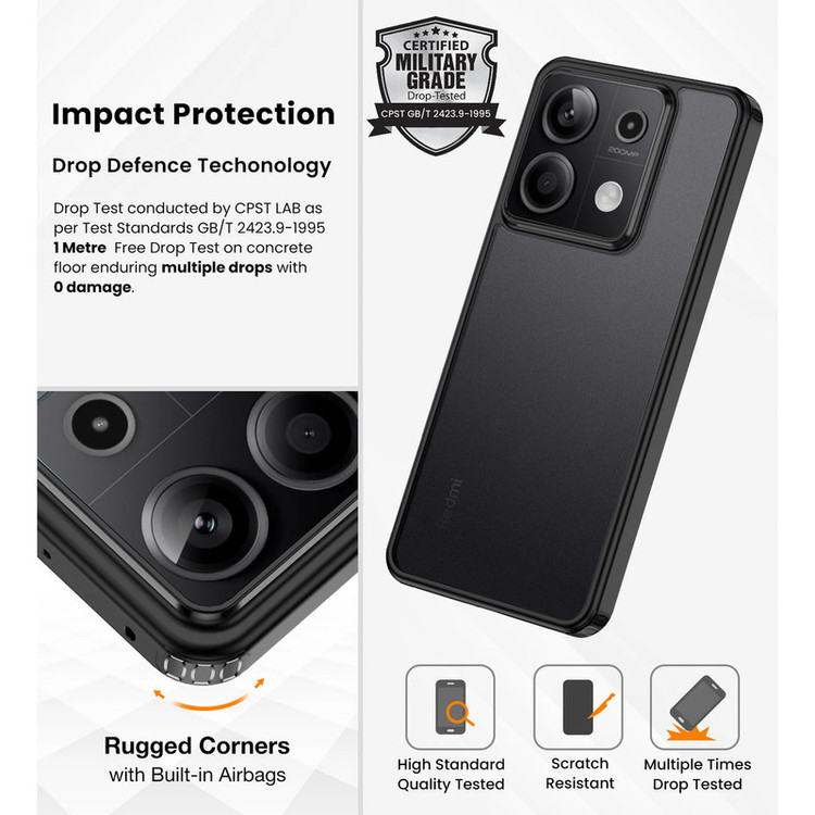 کاور سامورایی مدل Specter مناسب برای گوشی موبایل شیائومی Redmi Note 13 Pro 5G / Poco X6 5G