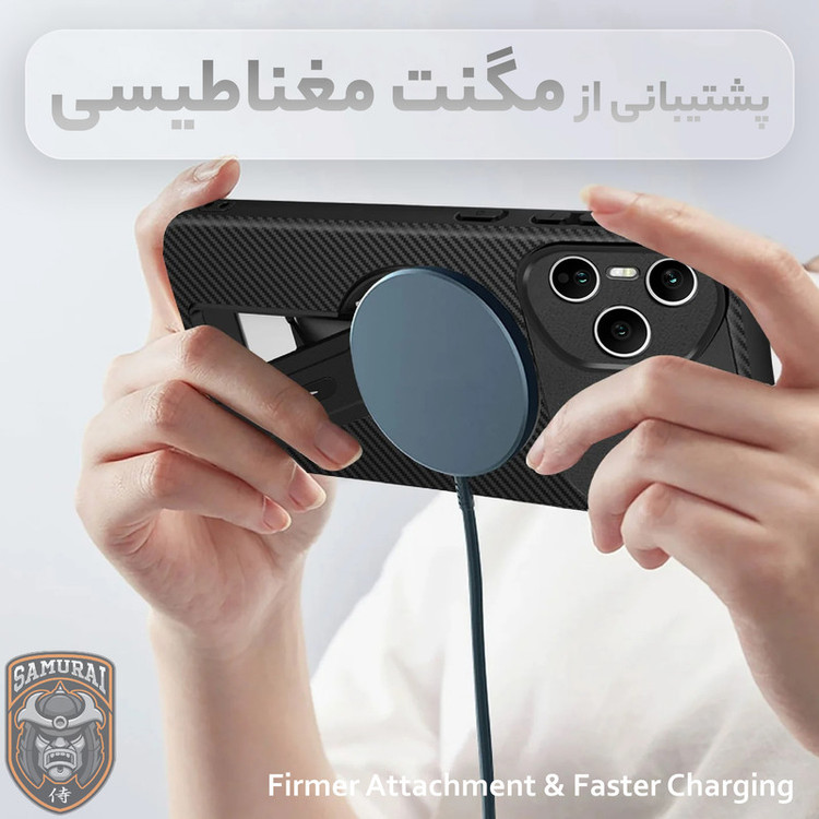 کاور سامورایی مدل Carbon Stand مناسب برای گوشی موبایل آنر 400 پرو