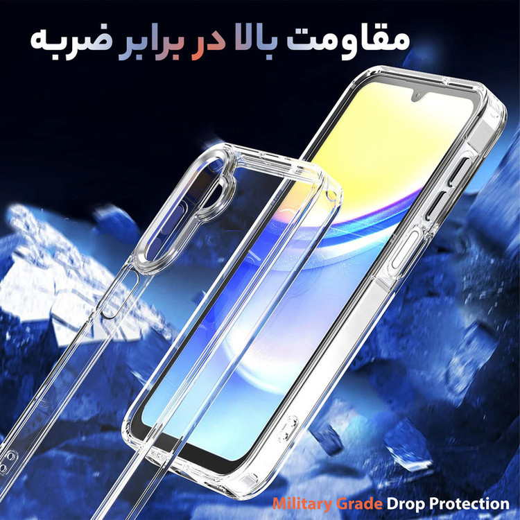 کاور سامورایی مدل Crystal Shield مناسب برای گوشی موبایل سامسونگ Galaxy A36 / A36 5G