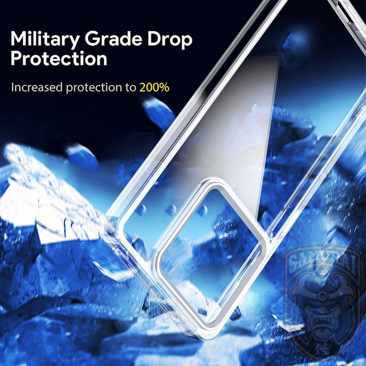 کاور سامورایی مدل Crystal Shield مناسب برای گوشی موبایل شیائومی Redmi Note 14S / Redmi Note 13 Pro 4G / Poco M6 Pro 4G