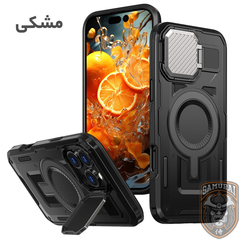 کاور سامورایی مدل Predator مناسب برای گوشی موبایل اپل iPhone 16 Pro