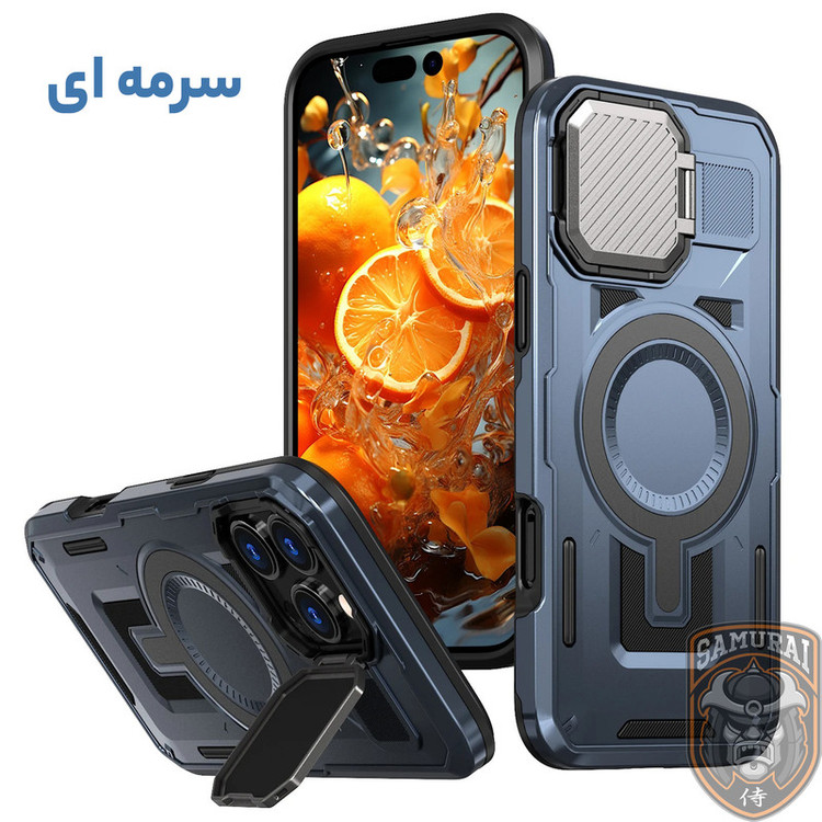 کاور سامورایی مدل Predator مناسب برای گوشی موبایل اپل iPhone 16 Pro