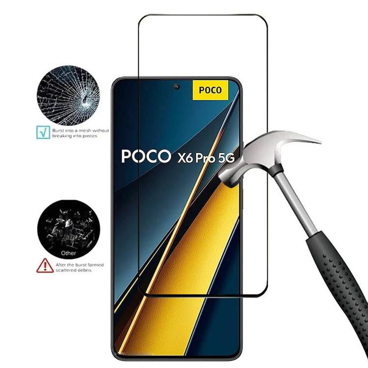 محافظ صفحه نمایش شیشه ای سامورایی مدل Glass Max مناسب برای گوشی موبایل شیائومی Poco X6 Pro