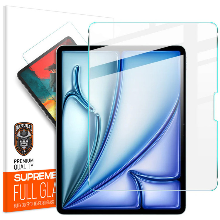 محافظ صفحه نمایش شفاف سامورایی مدل GlastR مناسب برای تبلت اپل iPad Air 13 inch 2025 / iPad Air 13 inch 2024