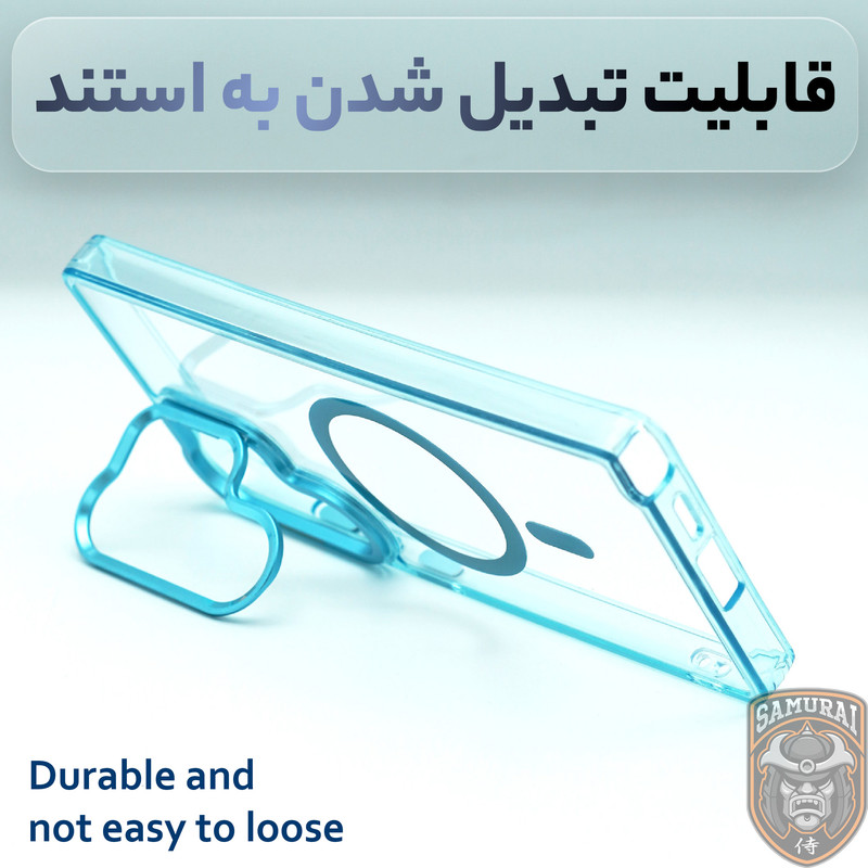 کاور سامورایی مدل Crystal Stand مناسب برای گوشی موبایل سامسونگ Galaxy S25 Ultra