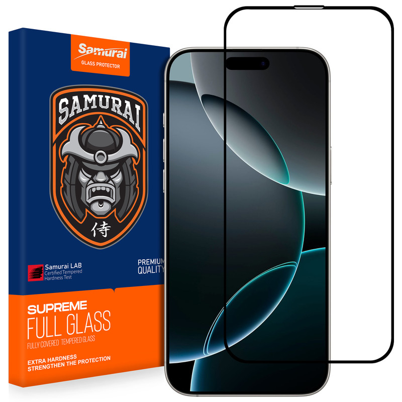 محافظ صفحه نمایش شیشه ای سامورایی مدل Glass Elite مناسب برای گوشی موبایل اپل iPhone 16 Pro Max