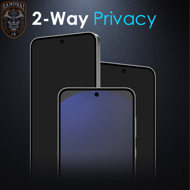 محافظ صفحه نمایش حریم شخصی سامورایی مدل Private مناسب برای گوشی موبایل سامسونگ Galaxy S25 FE