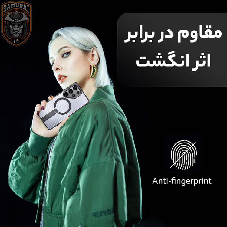 کاور سامورایی مدل Cool Stand مناسب برای گوشی موبایل سامسونگ Galaxy S26 Ultra