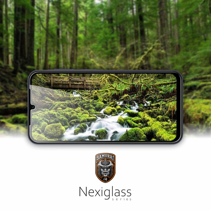 محافظ صفحه نمایش سامورایی مدل Nexiglass مناسب برای گوشی موبایل سامسونگ Galaxy A17 / Galaxy A16