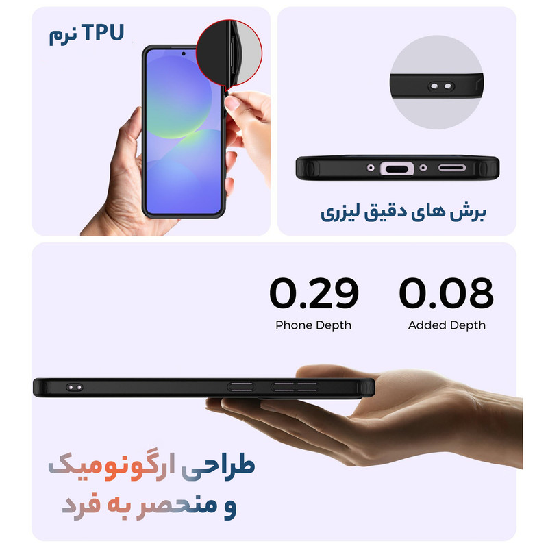 کاور سامورایی مدل Specter مناسب برای گوشی موبایل سامسونگ Galaxy A36 / Galaxy A36 4G