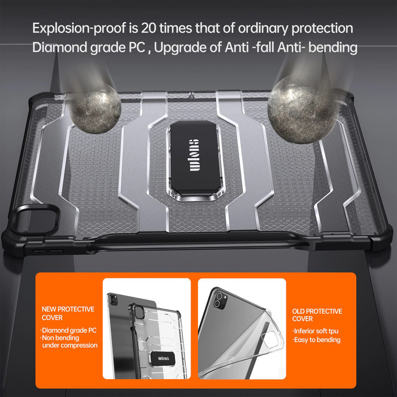 کاور سامورایی مدل Wlons مناسب برای تبلت اپل iPad Air 13 2025 / Air 13 2024 / Pro 12.9 2022 / 2021 / 2020