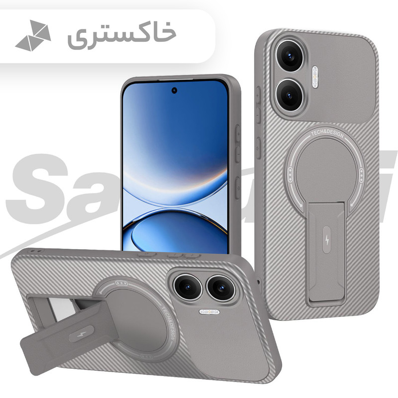 کاور سامورایی مدل Carbon Stand مناسب برای گوشی موبایل شیائومی Poco F7 / Redmi Turbo 4 Pro