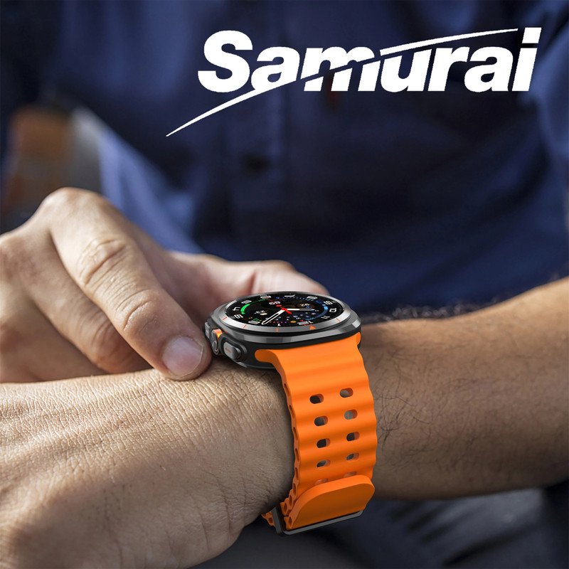 بند سامورایی مدل Fenix مناسب برای ساعت هوشمند سامسونگ Galaxy Watch Ultra 2025