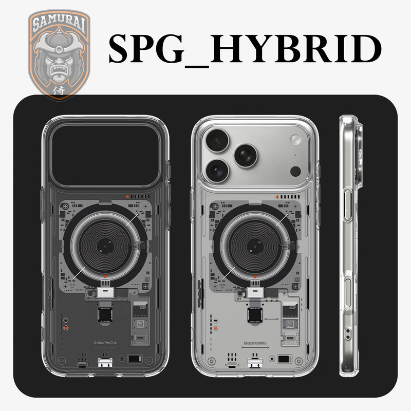 کاور سامورایی مدل SPG-Hybrid مناسب برای گوشی موبایل اپل iPhone 17 Pro