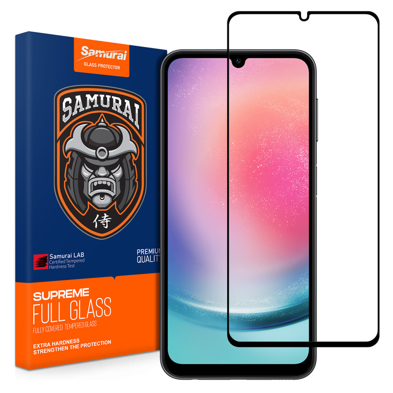 محافظ صفحه نمایش سامورایی مدل Glass Max مناسب برای گوشی موبایل سامسونگ Galaxy A24