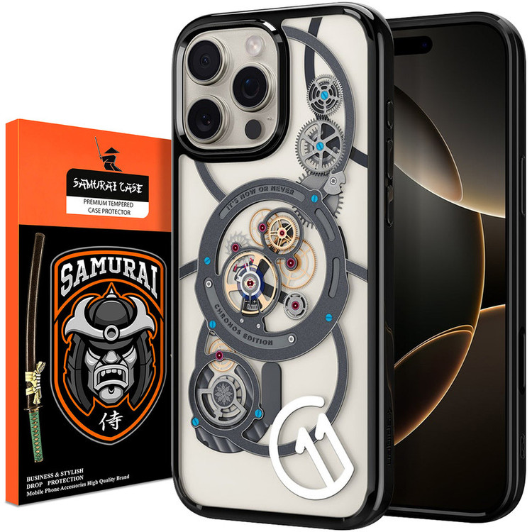 کاور سامورایی مدل SPG-Chronos مناسب برای گوشی موبایل اپل iPhone 16 Pro Max