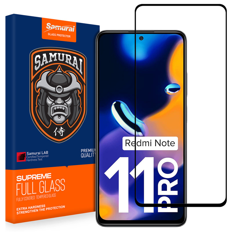محافظ صفحه نمایش شیشه ای سامورایی مدل ovglass مناسب برای گوشی موبایل شیائومی Redmi Note 11 Pro 4G / 5G