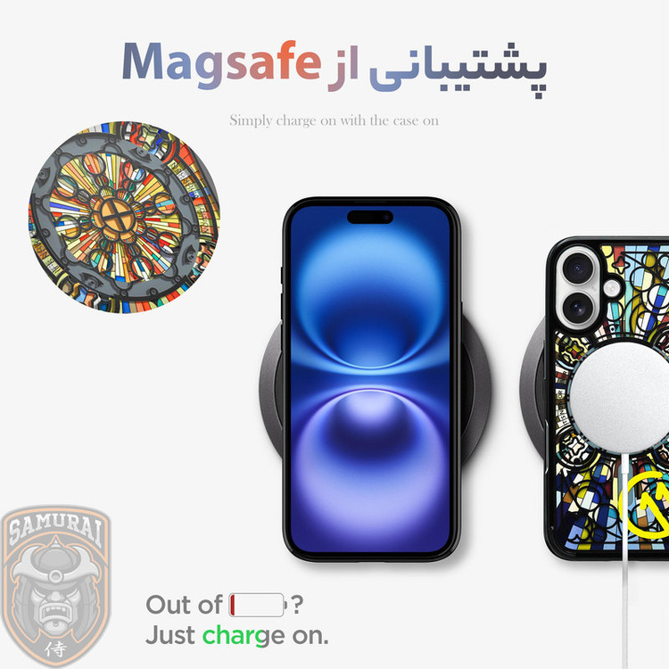 کاور سامورایی مدل SPG-Magnolia مناسب برای گوشی موبایل اپل iPhone 16