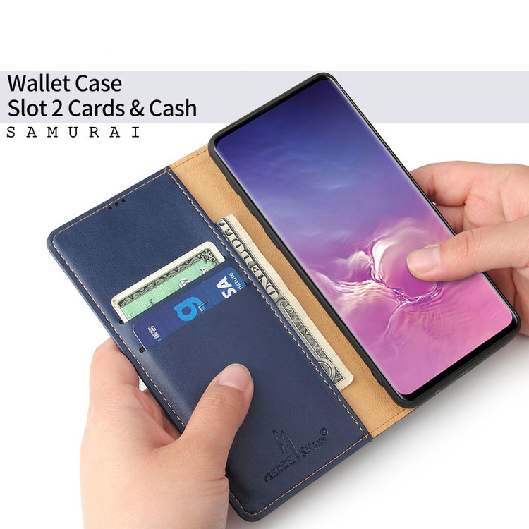 کیف کلاسوری سامورایی مدل Fierre Shann مناسب برای گوشی موبایل شیائومی Redmi Note 10 4G / Redmi Note 10S