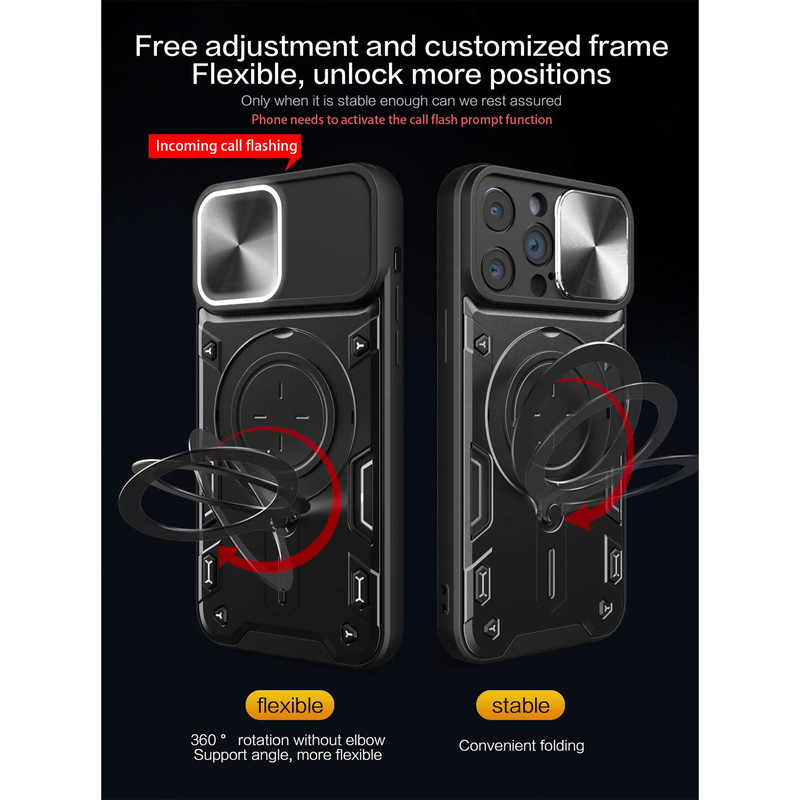 کاور سامورایی مدل Magic Ring مناسب برای گوشی موبایل اپل iPhone 15 Pro Max