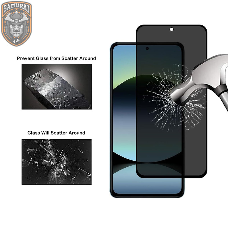 محافظ صفحه نمایش سامورایی مدل Private مناسب برای گوشی موبایل شیائومی Redmi Note 14 4G