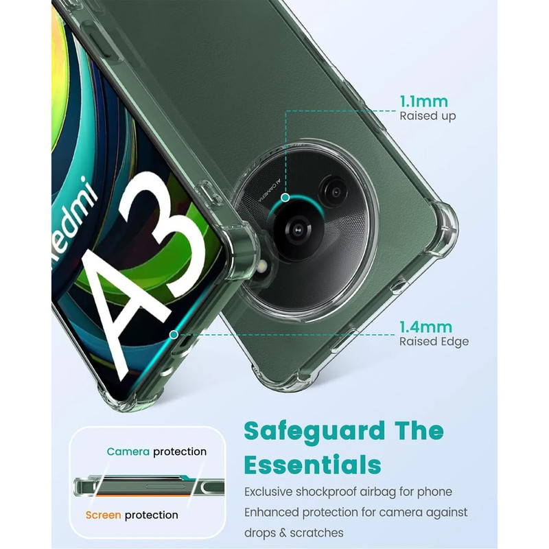 کاور سامورایی مدل Airbag مناسب برای گوشی موبایل شیائومی Redmi A3 / A3X