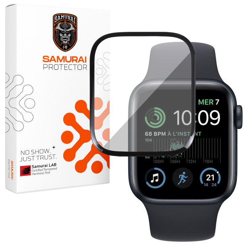 محافظ صفحه نمایش سامورایی مدل Pama مناسب برای ساعت هوشمند اپل Watch Series 4 44mm / Series 5 44mm / Series 6 44mm / SE 44mm