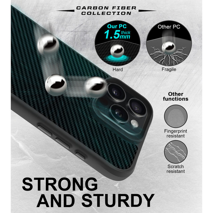 کاور سامورایی مدل Carbon Fiber مناسب برای گوشی موبایل اپل iPhone 16 Pro