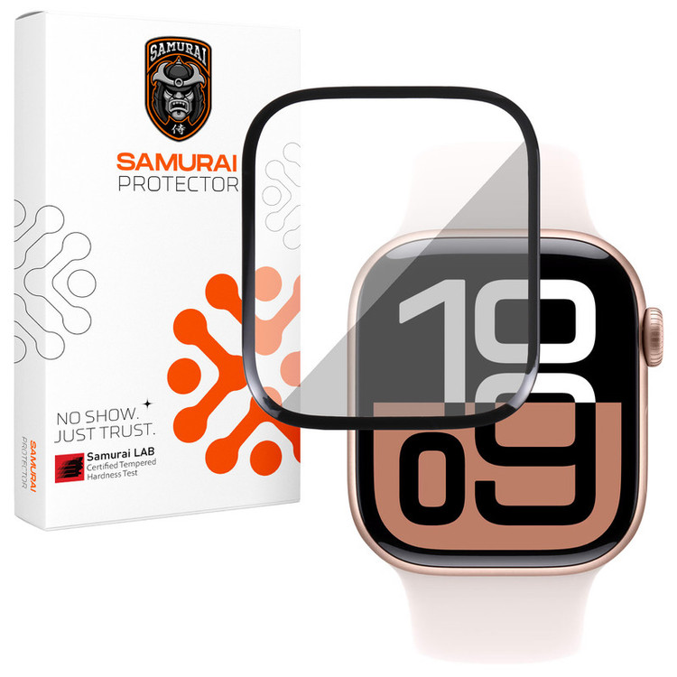 محافظ صفحه نمایش سامورایی مدل Pama مناسب برای ساعت هوشمند اپل Watch Series 10 42mm