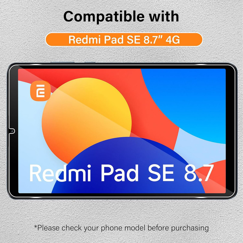 محافظ صفحه نمایش شفاف سامورایی مدل GlastR مناسب برای تبلت شیائومی Redmi Pad SE 8.7 inch