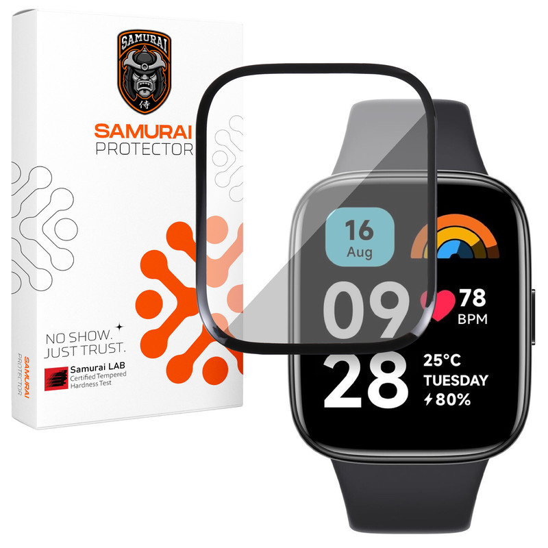 محافظ صفحه نمایش سامورایی مدل Pama مناسب برای ساعت هوشمند شیائومی Redmi Watch 3 Active