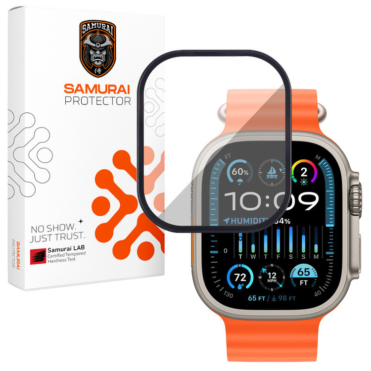 محافظ صفحه نمایش سامورایی مدل Pama مناسب برای ساعت هوشمند اپل Watch Ultra 1 49mm / Ultra 2 49mm