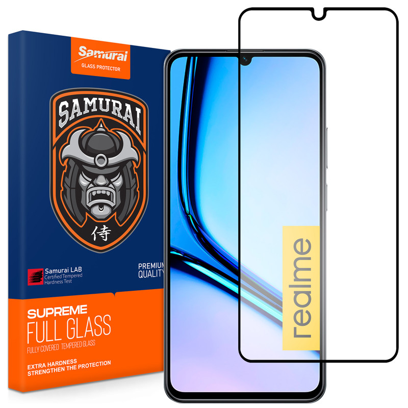 محافظ صفحه نمایش سامورایی مدل ovglass مناسب برای گوشی موبایل ریلمی  Note 50 / Note 60X