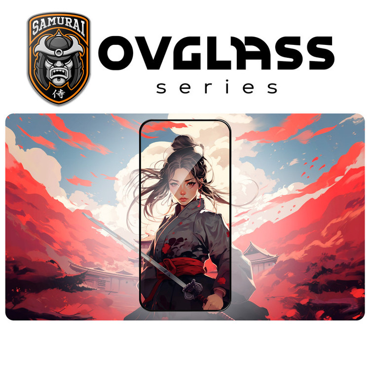 محافظ صفحه نمایش سامورایی مدل ovglass مناسب برای گوشی موبایل ریلمی Note 50 / Note 60X