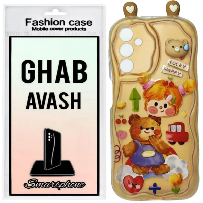کاور قاب آوش طرح عروسکی گوشدار مدل 06A مناسب برای گوشی موبایل سامسونگ GALAXY A14