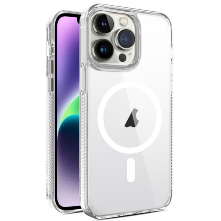 کاور مدل مگ سیف طرح شفاف 001 مناسب برای گوشی موبایل اپل IPHONE 14 PRO MAX