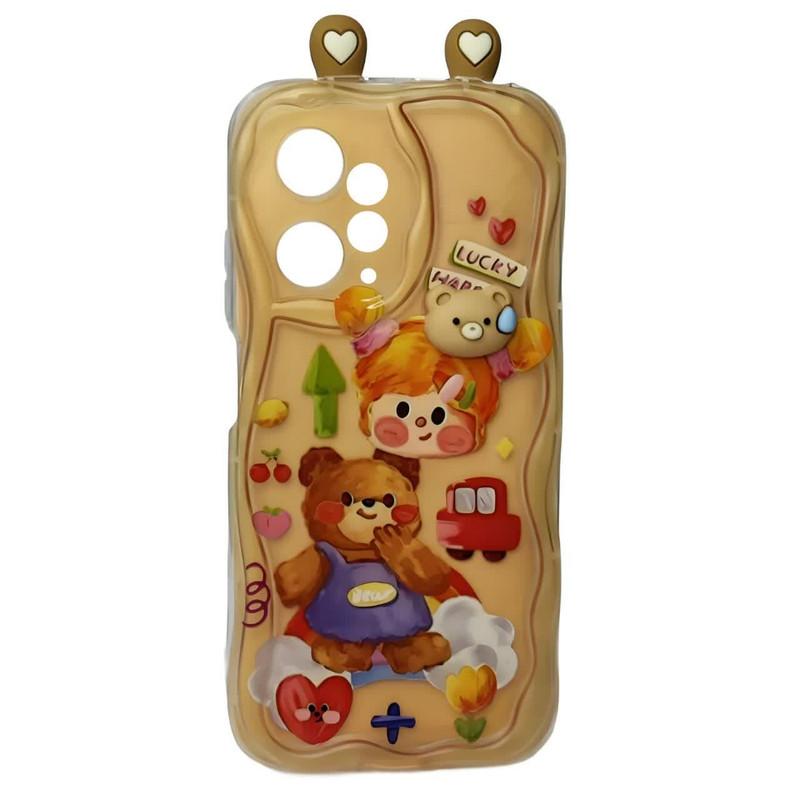 کاور قاب آوش طرح عروسکی مدل 302AA مناسب برای گوشی موبایل شیائومی REDMI NOTE12 4G