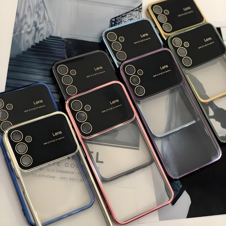 کاور قاب آوش طرح لنس مدل شفاف 02 مناسب برای گوشی موبایل شیائومی REDMI NOTE12 PRO 4G