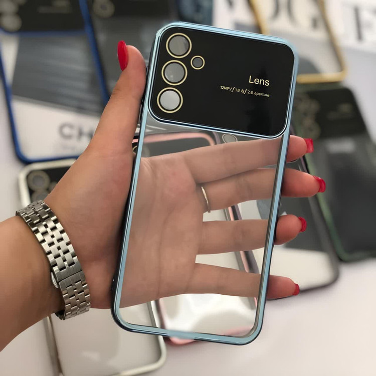 کاور قاب آوش طرح لنس مدل شفاف 02 مناسب برای گوشی موبایل شیائومی REDMI NOTE12 PRO 4G