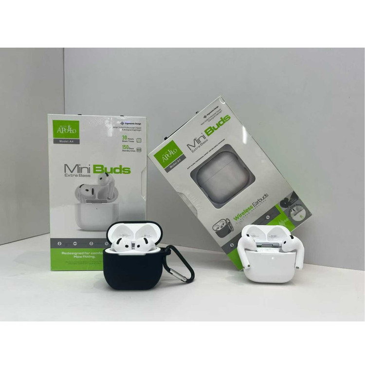 هدفون بلوتوثی موزیک آپولو مدل TWS-EARBUDS A4