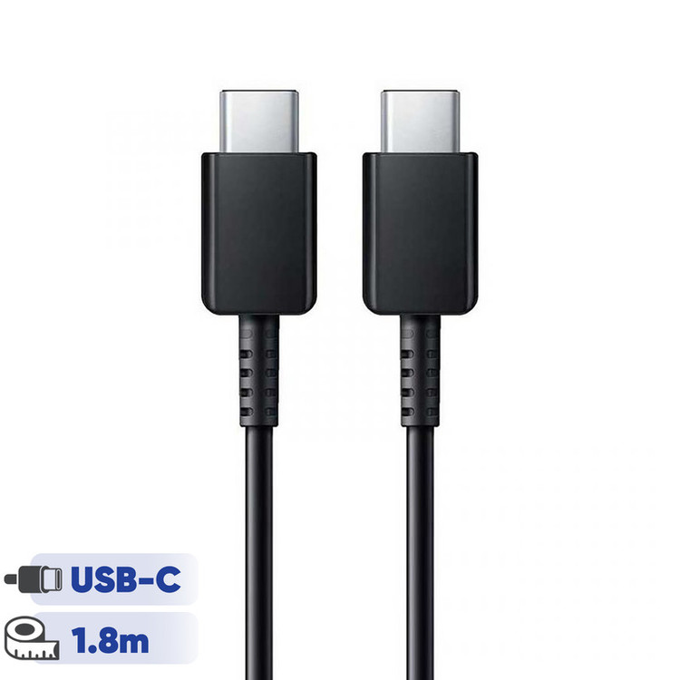 کابل تبدیل USB-C به USB-C سامسونگ مدل 1.8 متری - 3 آمپر